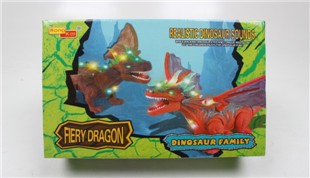 B/O dragon with light and music（battery not included）red、brown 2 colors mixed