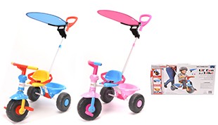 2 In 1 Kid's Tricycle Stroller with Canopy