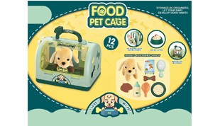 Pet Cage with Food Set