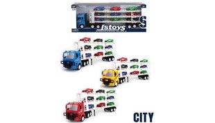 F/P Trailer Truck with 9PCS Cars