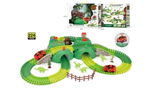 173PCS Dinosaur Car Track Set