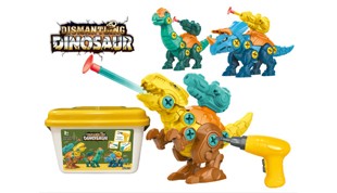 3 In 1 Assembling Dinosaur Set with Electric Drill