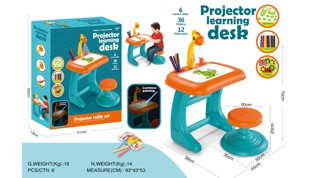 Projecting Learning Desk Glows in the Dark