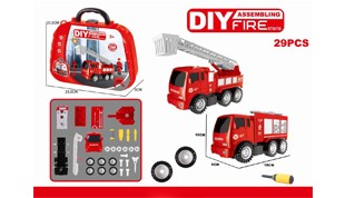 DIY 2-in-1 inertial disassembly fire truck